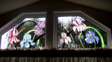 Iris windows - interior view